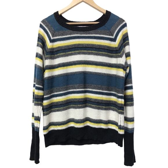 Halogen Sweater Mens XL Striped Long Sleeve - Picture 2 of 7